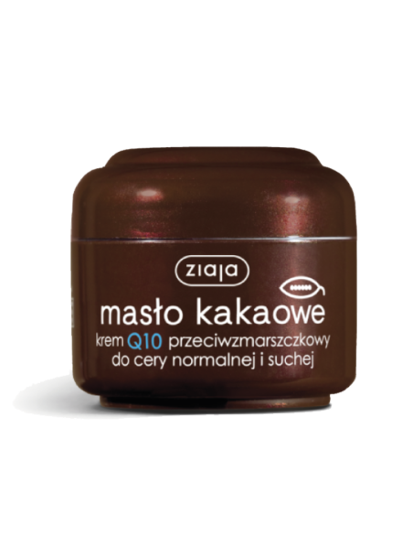 ZIAJA Masło Kakaowe Q10 Do Twarzy Przeciwzmarszczkowe 50ml
