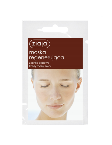 ZIAJA Maska Do Twarzy Regenerująca z Glinką Brązową 7ml