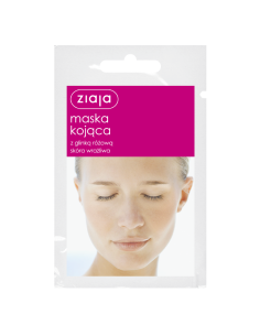 ZIAJA заспокійлива маска для обличчя з рожевою глиною 7 мл