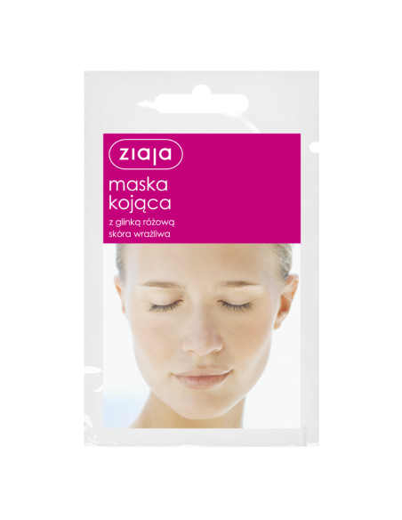 ZIAJA Maska Do Twarzy Kojąca z Glinką Różową 7ml