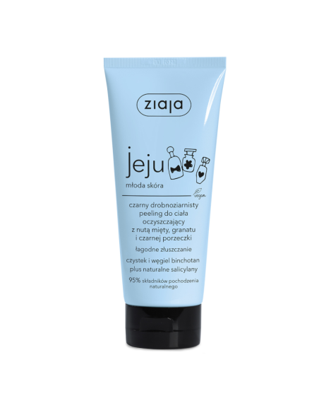 ZIAJA Jeju Peeling Drobnoziarnisty Do Ciała Czarny 200ml