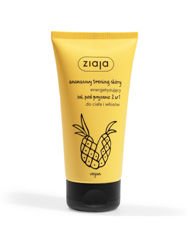 ZIAJA Гель для ананасового душу 2in1 для тіла і волосся 160мл