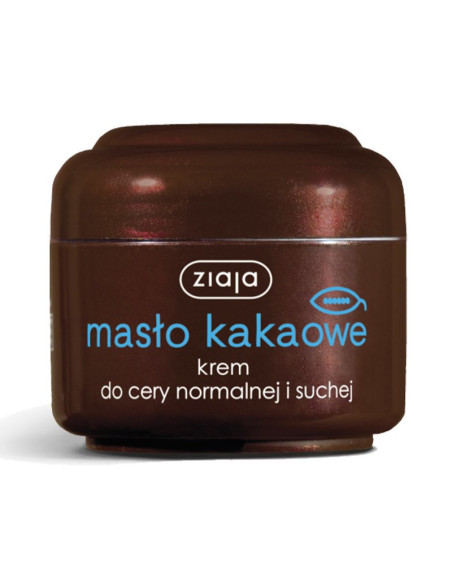 ZIAJA Masło Kakaowe Krem do Twarzy Cera Normalna i Sucha 50ml