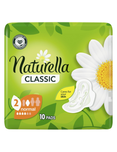 NATURELLA Classic Podpaski ze Skrzydełkami Normal 10szt