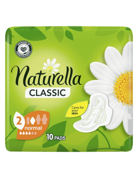 NATURELLA Classic Podpaski ze Skrzydełkami Normal 10szt