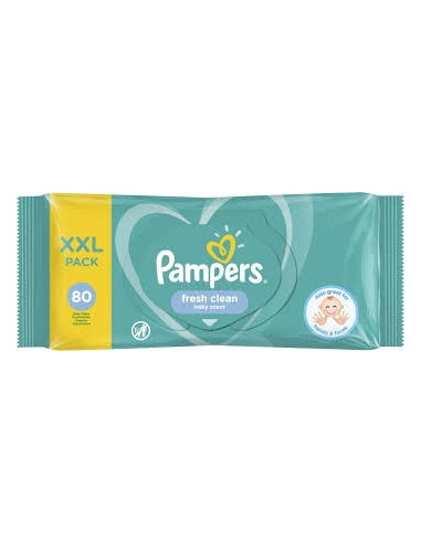 PAMPERS Nawilżane Chusteczki Fresh Clean 80szt