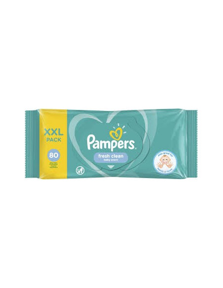 PAMPERS Nawilżane Chusteczki Fresh Clean 80szt