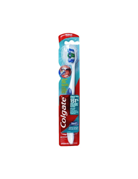 COLGATE Szczoteczka do Zębów 360 Charcoal Blue Medium Średnia