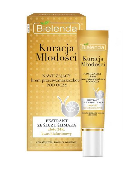 BIELENDA Kuracja Młodości Krem pod oczy przeciwzmarszczkowy 15ml