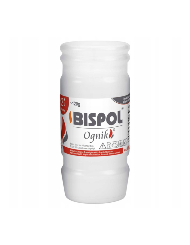 BISPOL Wkład do zniczy zalewany ognik WPN2N 11cm 2 dni palenia 30szt