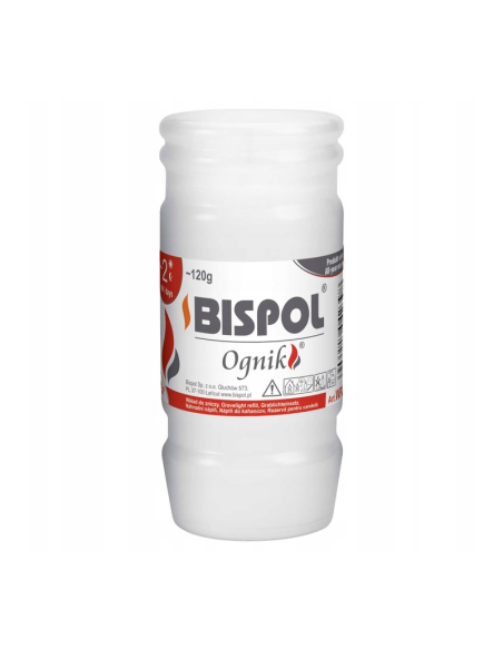 BISPOL Wkład do zniczy zalewany ognik WPN2N 11cm 2 dni palenia 30szt