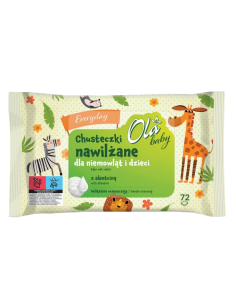 copy of BOBINI Chusteczki nawilżane dla dzieci hypoalergiczne z wit. E 60 szt