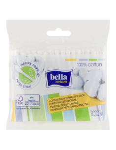 BELLA Patyczki Higieniczne Woreczek 100szt