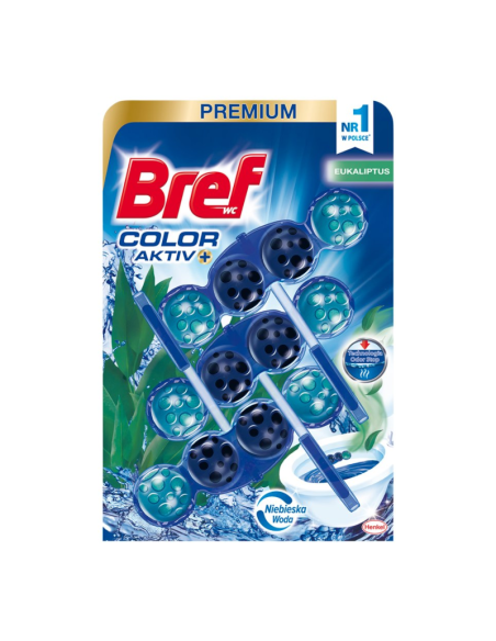BREF ColorActive Zawieszka do WC 3x50g Eukaliptus