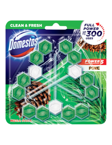 DOMESTOS Zawieszka Do WC Power Pine 3x55g