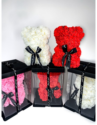 copy of MIŚ Z RÓŻ w Pudełku Prezent Walentynki 25cm