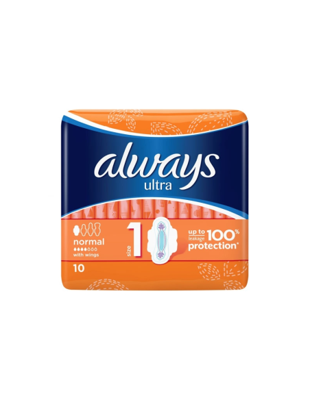 ALWAYS Ultra Normal Podpaski Ze Skrzydełkami 10szt