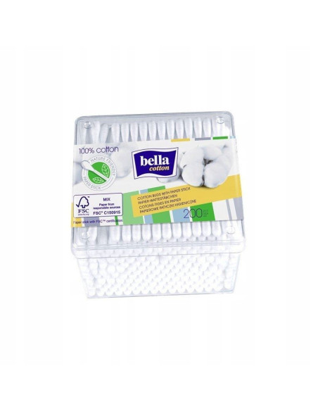 BELLA Patyczki Higieniczne 200szt Pudełko