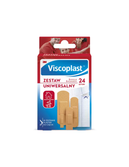 VISCOPLAST Zestaw Plastrów Uniwersalny 24 szt