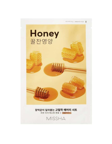 MISSHA Airy Fit Maseczka w Płachcie Honey Rozświetlająco-Odżywcza