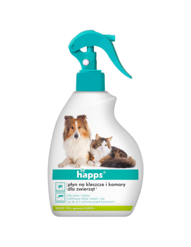 BROS Happs Płyn dla Zwierząt Kleszcze Komary