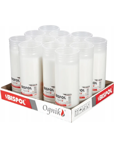 BISPOL Wkład do zniczy Ognik WP7 21cm 7 dni x 12szt