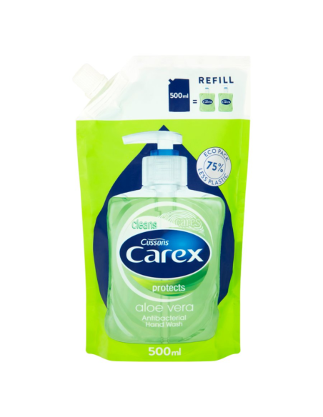 CAREX Mydło do rąk Antybakteryjne Aloe Vera 500ml Zapas