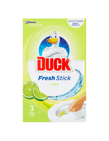 DUCK Fresh Stick Lime Żelowe Paski do Toalet 3 x 9g