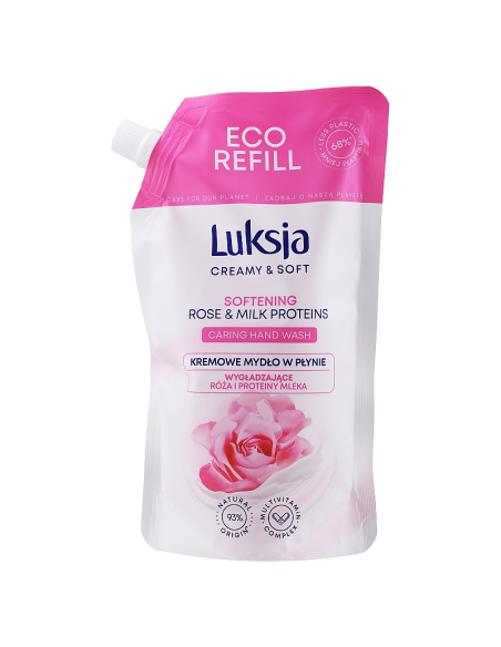 LUKSJA Mydło do Rąk w Płynie Zapas Rose 900ml