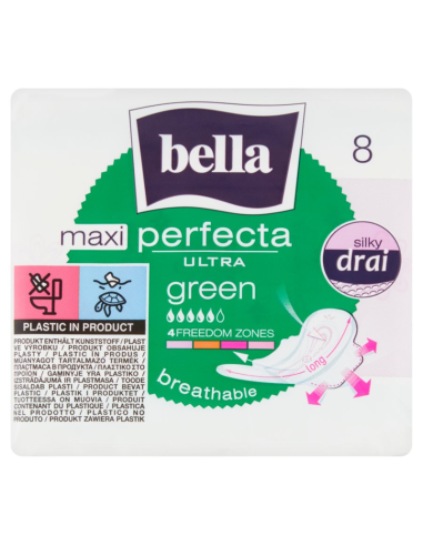 BELLA Podpaski Higieniczne Perfecta Ultra Maxi Green 8szt