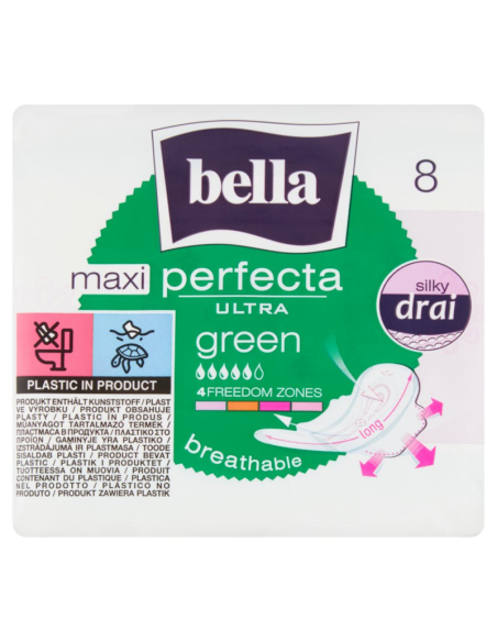 BELLA Podpaski Higieniczne Perfecta Ultra Maxi Green 8szt