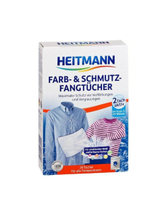 HEITMANN Chusteczki Wyłapujące Kolor i Brud 20szt