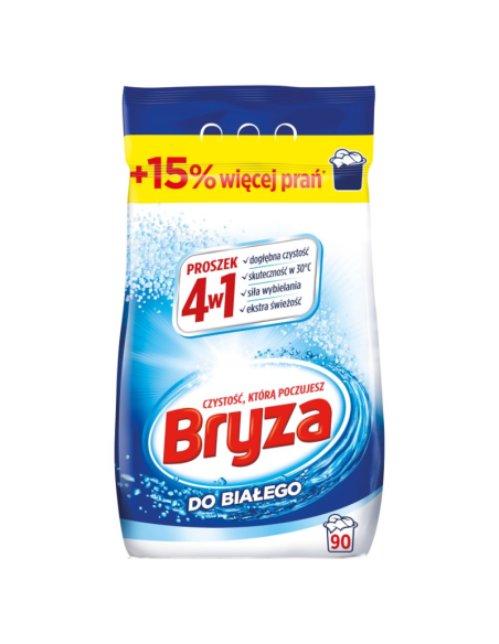 BRYZA 4w1 Proszek do Prania BIEL 5,85kg 90 prań