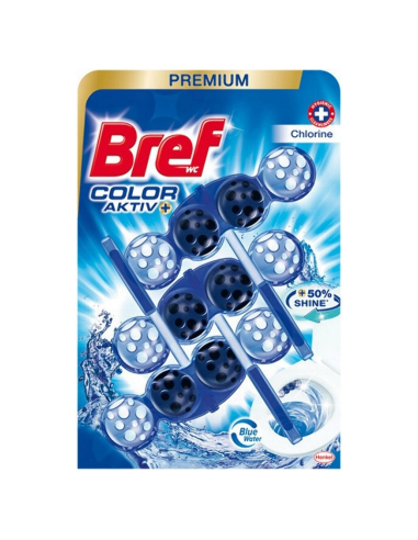 BREF ColorActive+ Barwiące Kulki do WC 3x50g Chlor