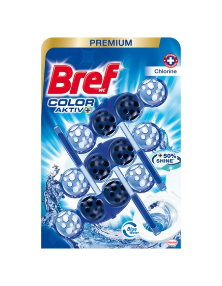 BREF ColorActive+ Barwiące Kulki do WC 3x50g Chlor