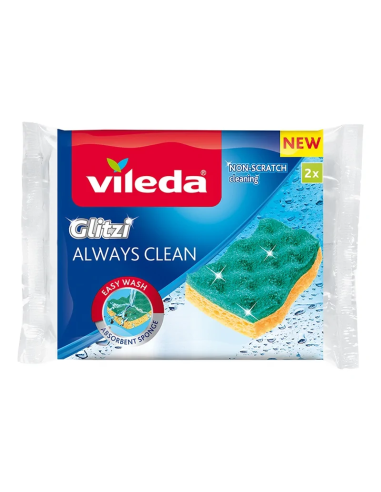 VILEDA Zmywaki Gąbki Glitzi Always Clean 2szt
