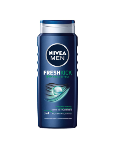 NIVEA Men Fresh Kick 3w1 Żel pod Prysznic 500ml