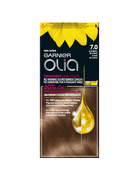 GARNIER Olia Farba do Włosów 7.0 Ciemny Blond