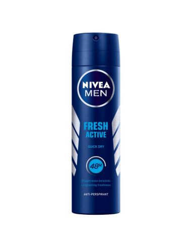 NIVEA Męski Antyperspirant w Sprayu Fresh Active 150ml