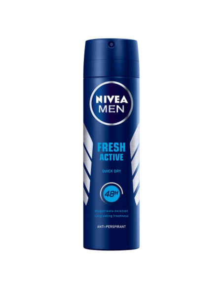 NIVEA Męski Antyperspirant w Sprayu Fresh Active 150ml