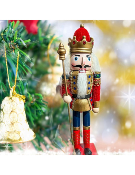 Dziadek do Orzechów Figurka Żołnierzyk na Święta 33 cm