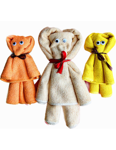 MISIE FIBRUSIE Zestaw Ściereczek 2+1 z Mikrofazy