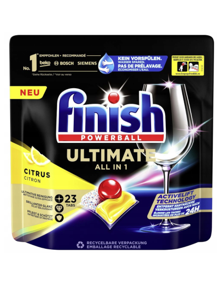 FINISH Quantum Ultimate Tabletki do Zmywarki Lemon 23szt
