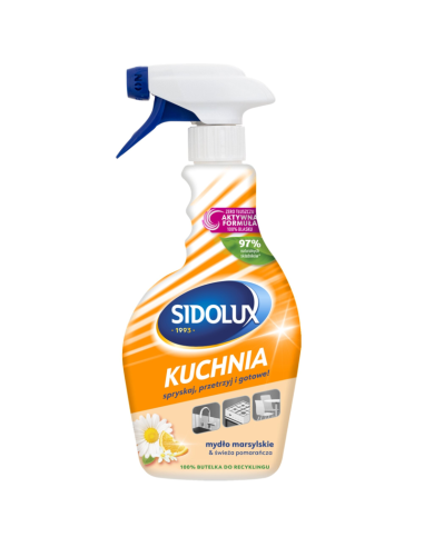 SIDOLUX Triger Płyn do Mycia Kuchni Mydło Marsylskie Pomarańcza 500ml