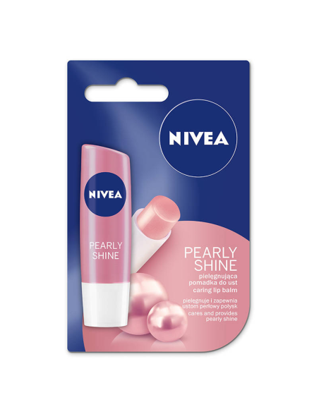 NIVEA Pomadka Ochronna Do Ust Pearl Shine 4.8g