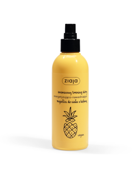 ZIAJA Ananasowa Mgiełka do Ciała z Kofeiną Energetyzująco-Nawadniająca 200ml