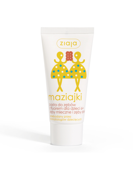 ZIAJA Maziajki Pasta do Zębów z Fluorem dla Dzieci 6+ 50ml