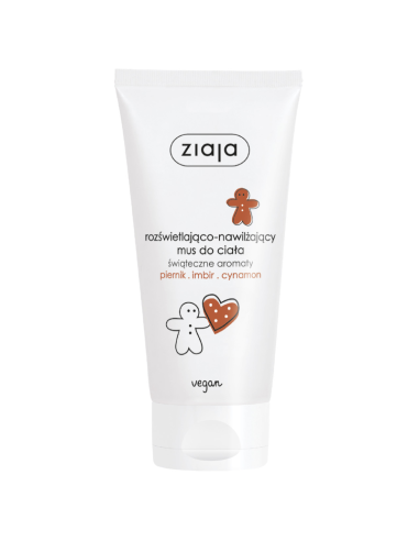 ZIAJA Rozświetlająco - Nawilżający Mus do ciała Świąteczne Aromaty 160ml