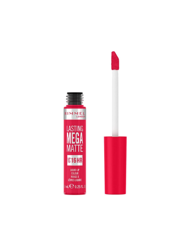RIMMEL Lasting Mega Matte Płynna Pomadka do Ust 910 Fuchsia Flush 7.4ml