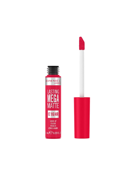 RIMMEL Lasting Mega Matte Płynna Pomadka do Ust 910 Fuchsia Flush 7.4ml